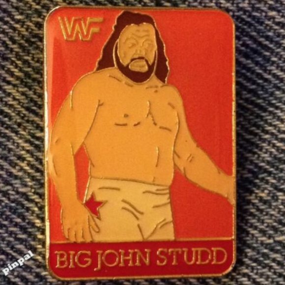 Wrestling Pin ~ Big John Studd ~ 90's Vintage WWF - Picture 1 of 2